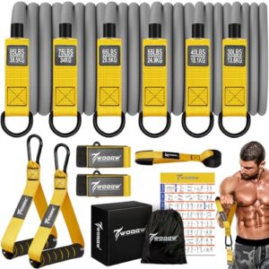 Heavy resistance bands set for men