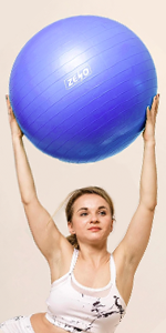 blue yoga ball
