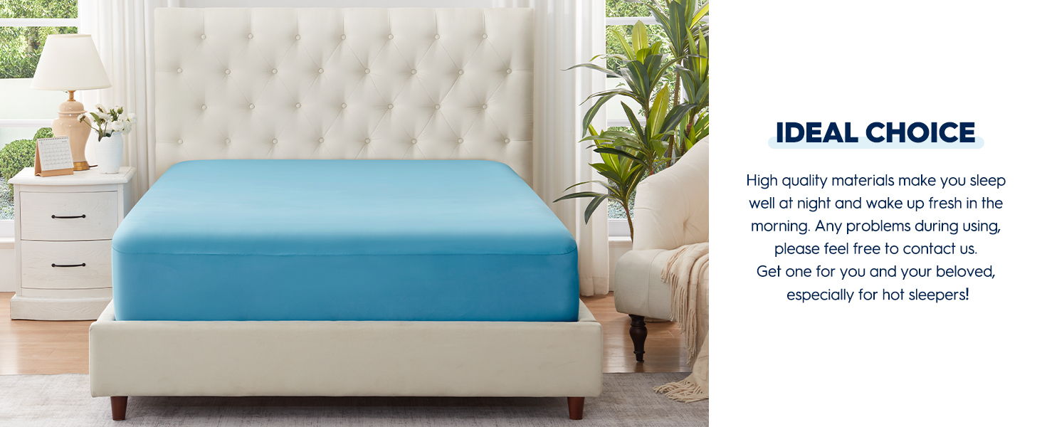 cooling memory foam mattress topper
