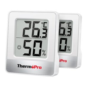 ThermoPro TP49-2 Digital Room Thermometer Indoor Hygrometer Mini Temperature Monitor Humidity Meter for Home Office Air Comfort Thermo Hygromete