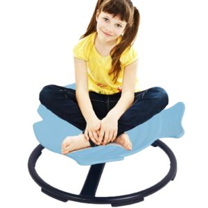 Sensory Toy Spinning Fish，Kids Swivel Chair Sensory Swing for Autism