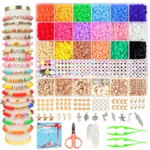 Fournine 5300 pcs Clay Beads Bracelet Making Kit