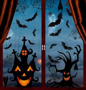 LOKIPA Halloween Window Clings Stickers