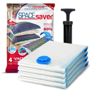 SpaceSaver Vacuum Storage Bags - Clothes Storage Bag Vacuum Pack - Space Saver Vacuum Storage Bags for Clothes Storage