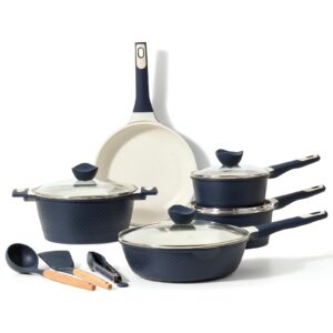 CAROTE 12PCS Pots and Pans Set with Non-Stick Coating