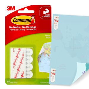 Command 17024 Poster Mounting Adhesive Strips - White