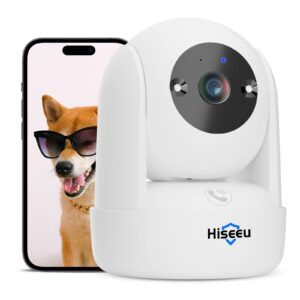 Hiseeu 2K Security Camera Indoor Wireless with 2.4G WiFi