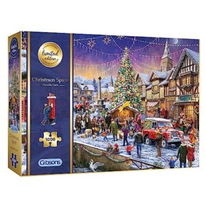 Gibsons Christmas Spirit 2023 Limited Edition 1000 Piece Jigsaw Puzzle for Grown Ups | Christmas Puzzle