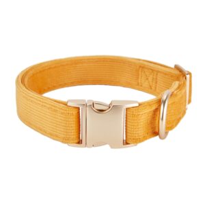 YUDOTE Ultra-soft Dog Collar Natural Cotton Corduroy Made for Small Dogs with Sensitive Skin