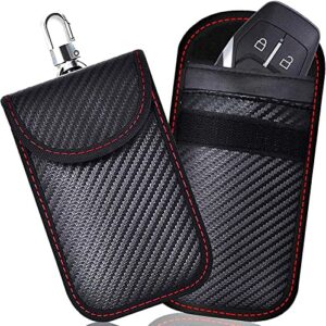 2 Pack Car Key Signal Blocker Pouch - Faraday Pouch for Car Keys - Keyless Signal Blocking Key Case - RFID Blocker Bag for Car Security - Ultimate Protection for Your Vehicle