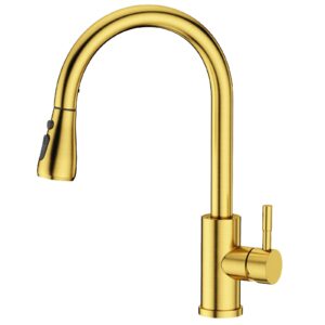 FORIOUS Kitchen Sink Taps Mixer with Pull Out Spray