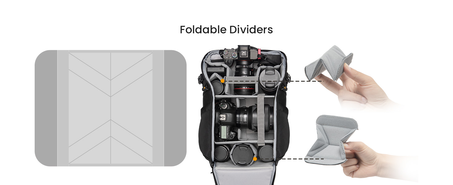 TARION Camera Backpack Waterproof Camera Rucksack Camera Bag Backpack