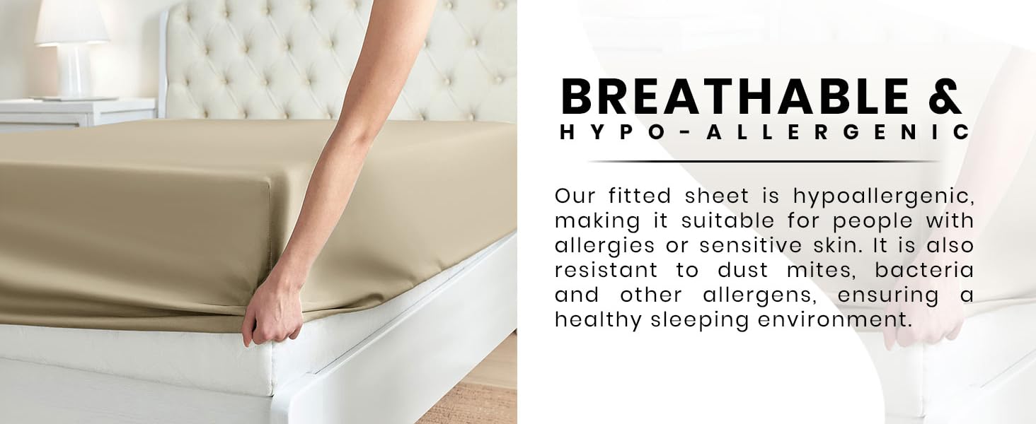 FITTED SHEET 40 CM BEIGE