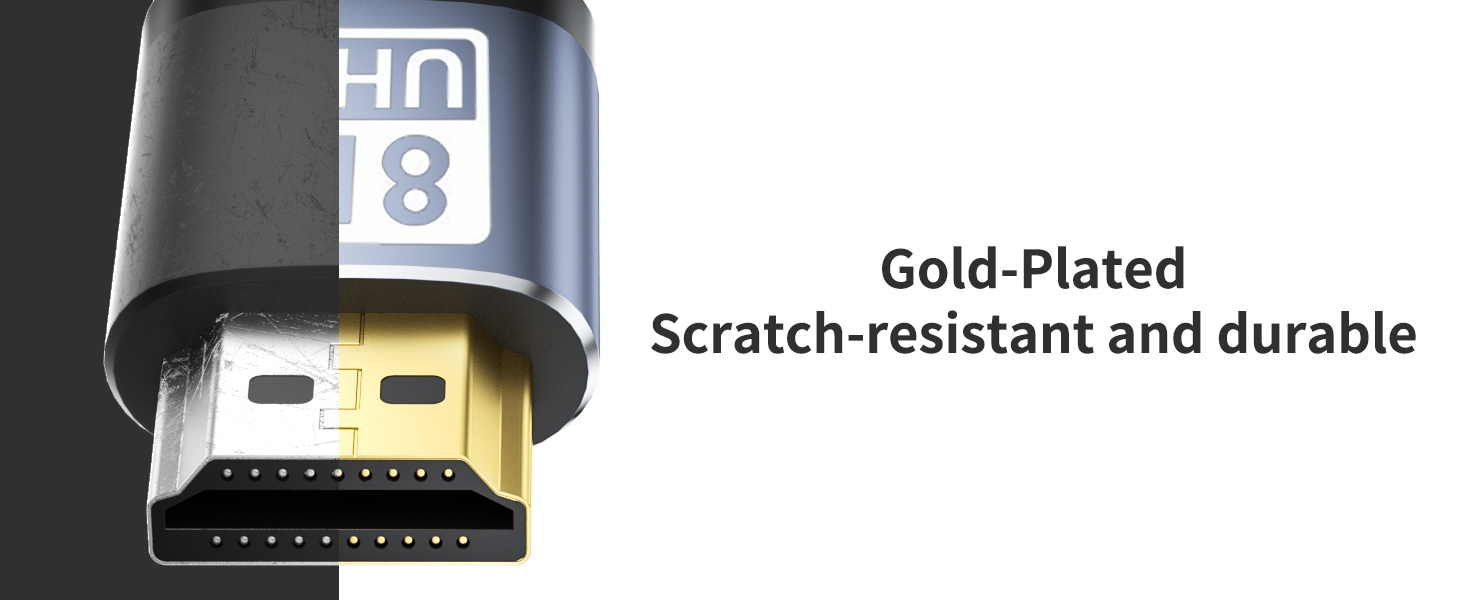 gold-plated hdmi adapter