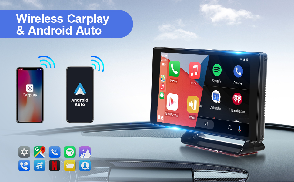Wireless Apple Carplay&Android Auto