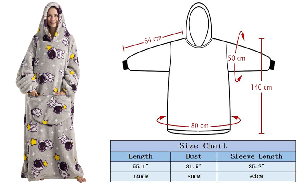giant hooded sweatshirt