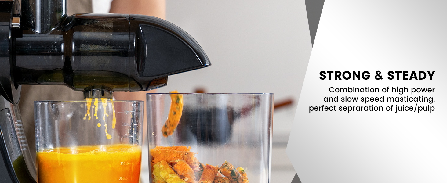 AMZCHEF juicers juicer machines masticating juicer cold press juicer slow cold press juicer machines