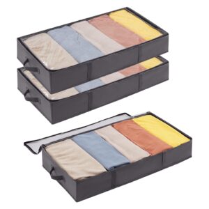 Lifewit 3 Pack UnderBed Storage Bags with Lid