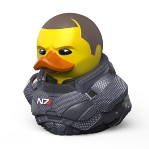 TUBBZ First Edition Commander Shepard Collectible Vinyl Rubber Duck Figure - Official Mass Effect Merchandise - Sci-Fi TV