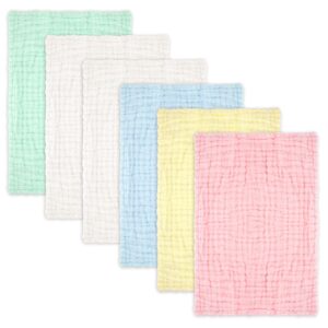 6 Pack Muslin Cloths for Baby