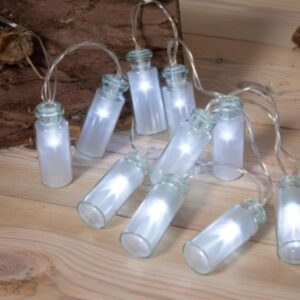 NOMA Opaque Glass Bottles Light Chain with 20 LEDs