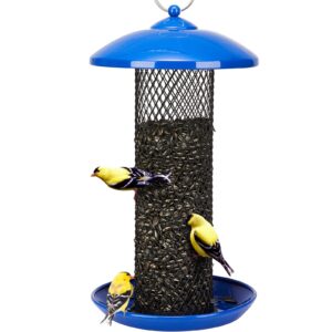 Kingsyard Heavy Duty Metal Mesh Bird Feeder for Outdoor Hanging
