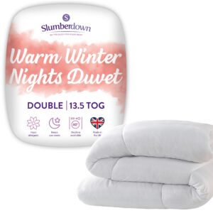 Slumberdown Warm Winter Nights Double Duvet - 13.5 Tog Extra Warm & Thick Quilt Ideal for Cold Chilly Nights - Cosy & Toasty