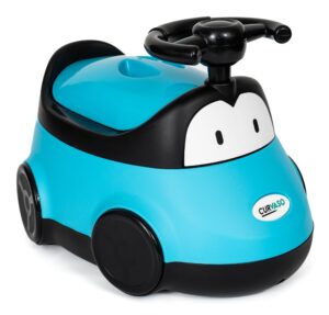 Curvaso Kids Potty Training Toilet Seat | Car Fun Kids Seat to Encourage Practice for Toddler Baby Children Infants | Lightweight Portable Easy to Clean for Babies and Toddlers (Blue)