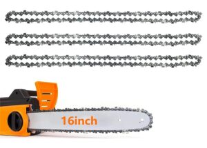 3 Pack 16 inch Chainsaw Chain for 16 Inch (40cm) Bar 57 Drive Links