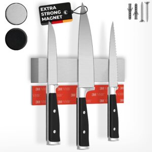 CUCINO Magnetic Knife Holder for Wall - 25cm (10") incl. Self Adhesive Magnetic Strip