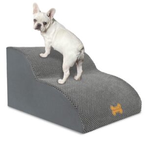 Nepfaivy Dog Steps Stairs for Bed - Non-Slip Pet Stairs for Small Dogs and Cats