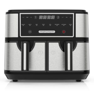 EUARY Best 9L Large Dual Basket Air Fryers for Family