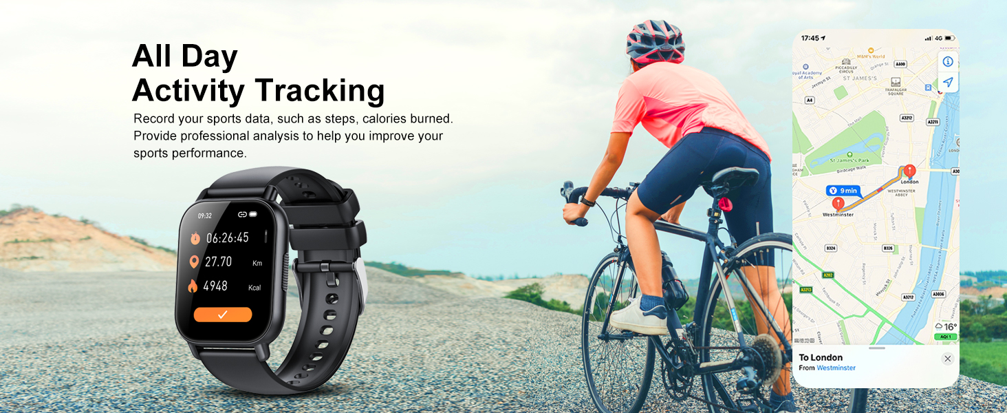 Smart watch with exercise monitoring