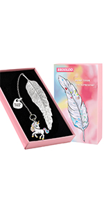 Metal Feather Bookmark