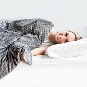 Harkla Weighted Blanket - 4.5 kg Bamboo Cooling Weighted Blanket for Children - Washable Cover and Glass Beads filled Weighted Inner - Designed for Sensory Seekers Weighing 31 kg to 40 kg