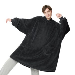 Bedsure Oversized Wearable Blanket Hoodie Women - Fluffy Fleece Hoodie Blanket for Adults Men