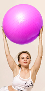 pink yoga ball