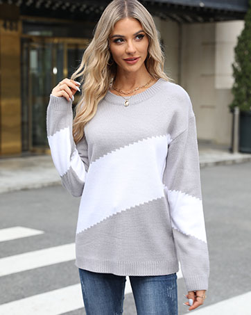 Women Causal Heart Jumpers Cable Knitted Crewneck Cute Pullover Sweater