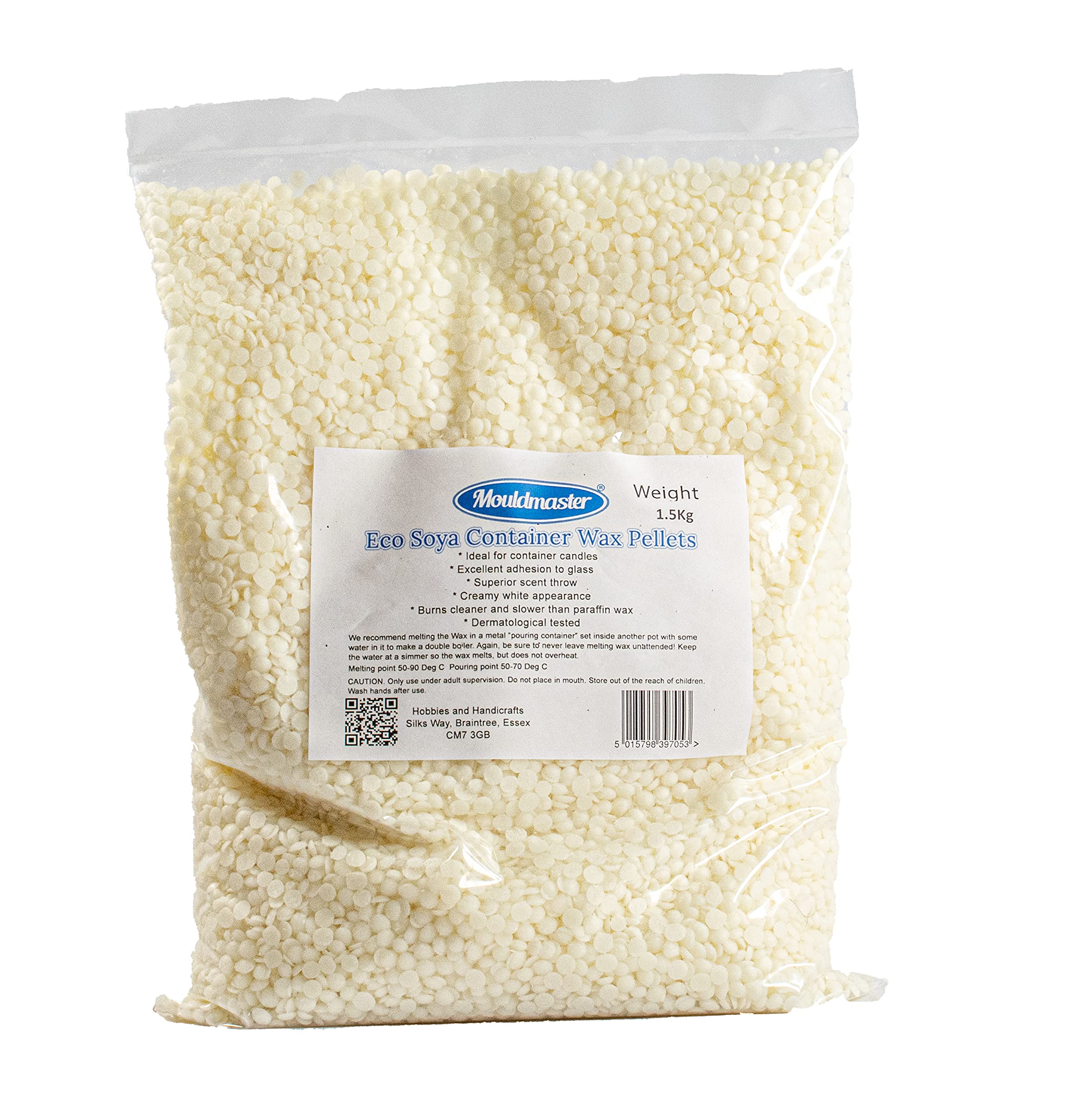 Mouldmaster Soy Container Wax pellets 1.5 Kg