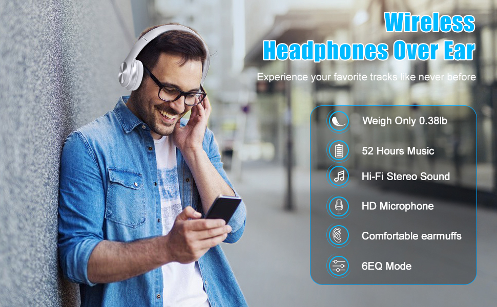 Bluetooth Headphones Over Ear