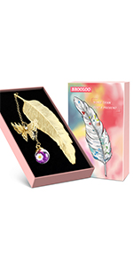 Feather Metal Bookmark Gifts