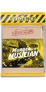 Murder Case File Mystery Folder Crime Solve Detective Game Fun Police Hunt Play Party