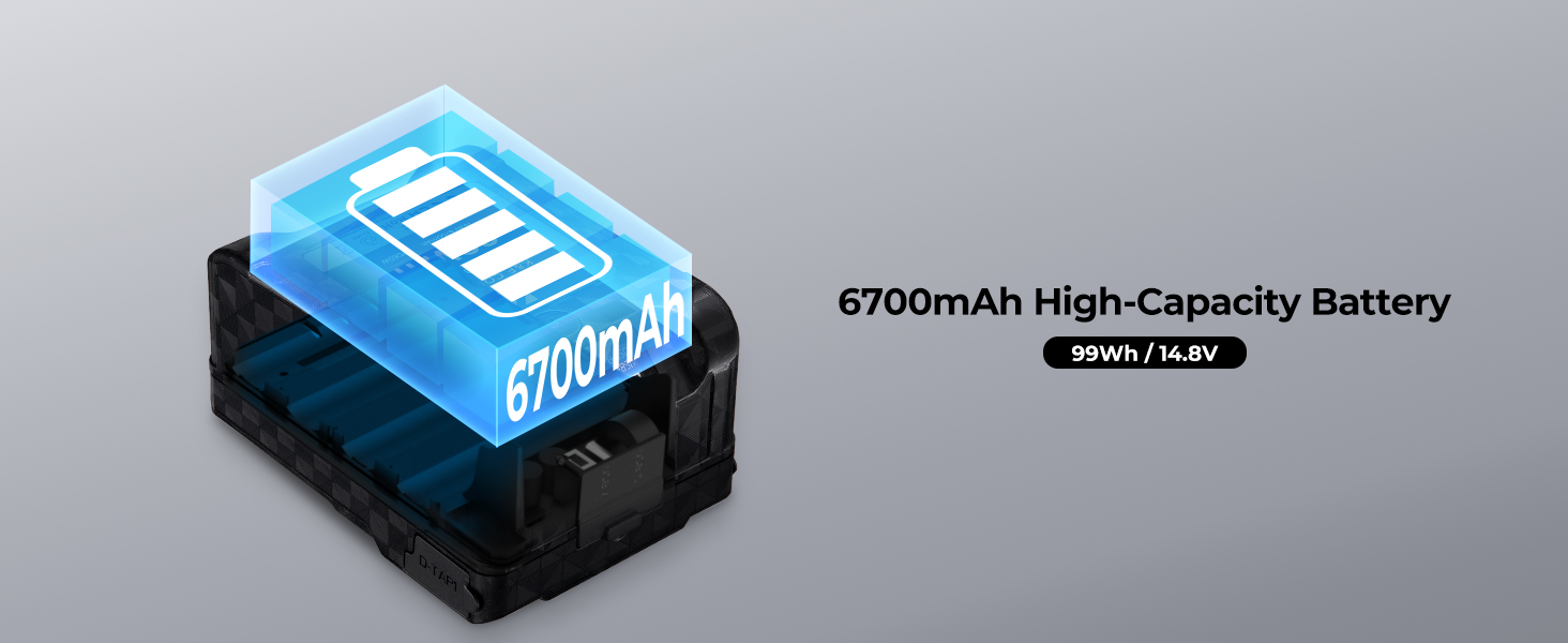 99Wh 6700mAh battery power