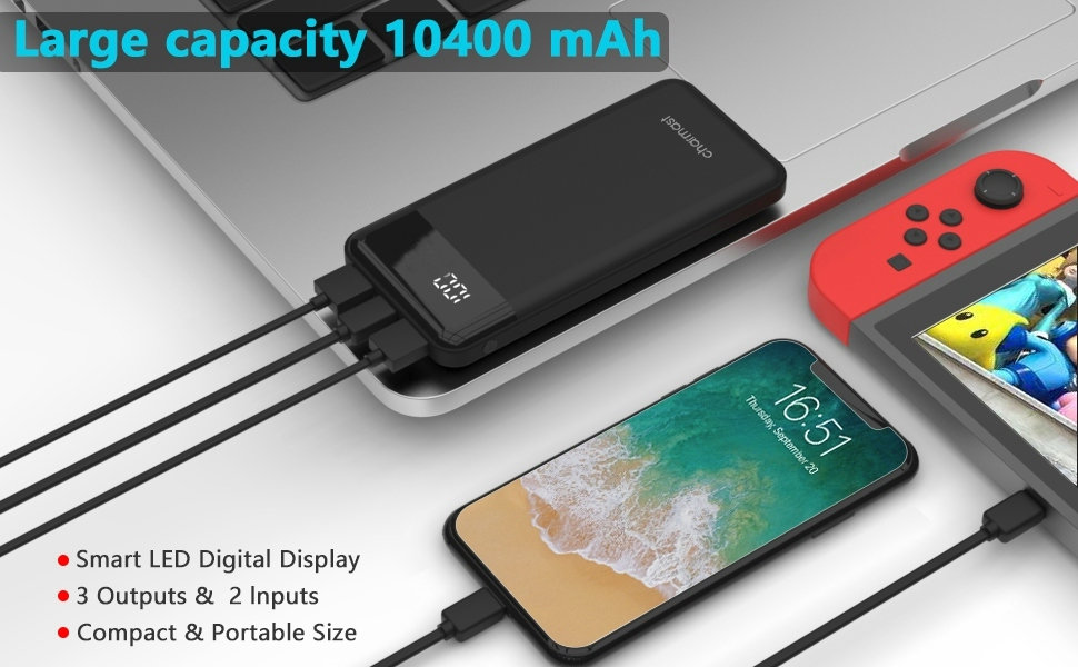 10400mAh USB C Battery Pack