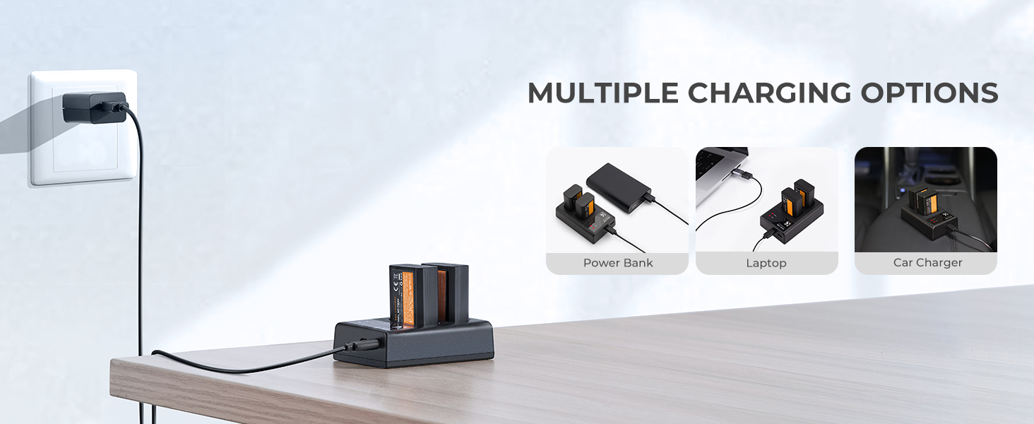 multiple charging options
