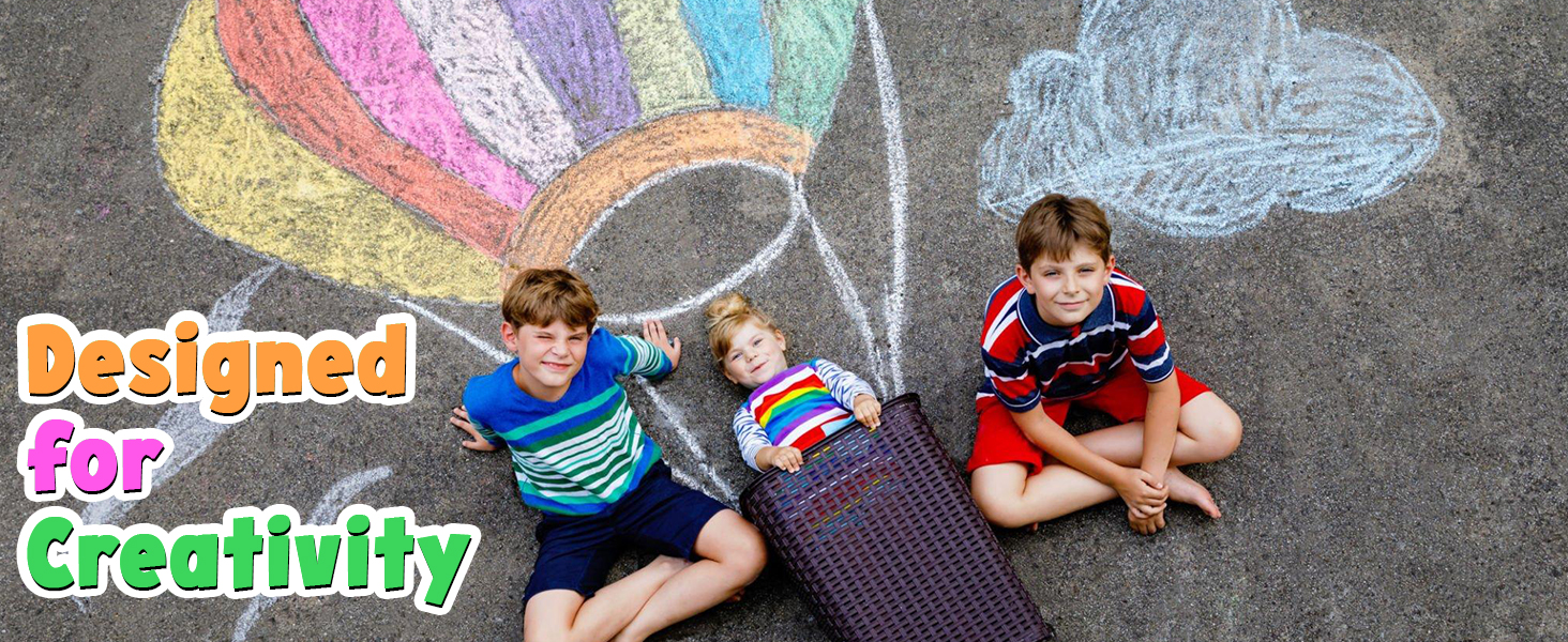 48 Pcs kids outdoor chalk