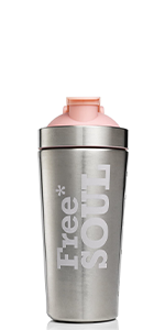Metal Steel Protein Shaker Flask Water Bottle