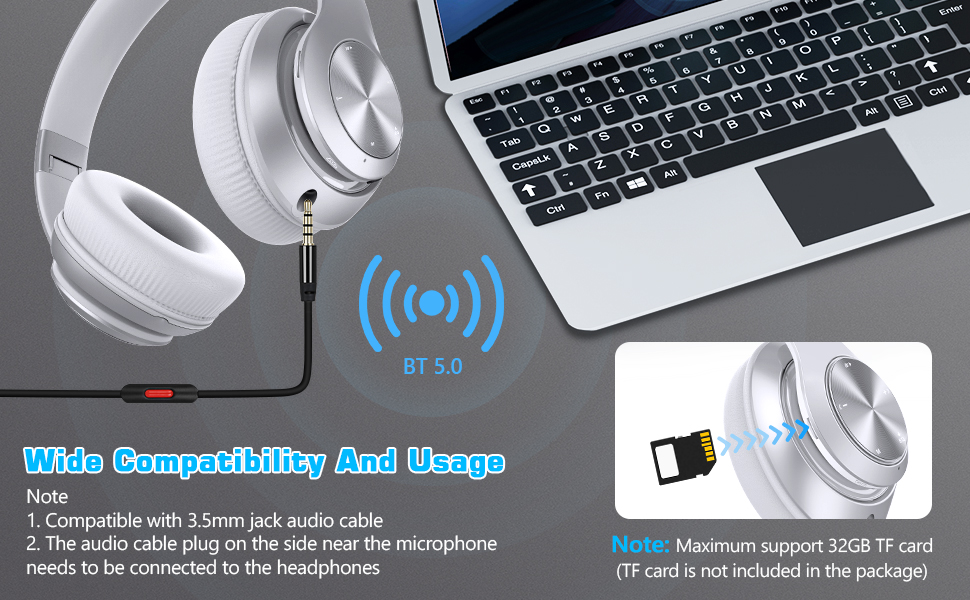 Wireless Headphones Over Ear