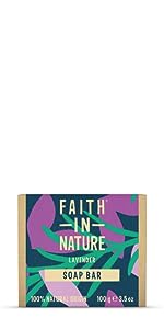 Faith In Nature Vegan and Cruelty-Free Lavender Soap Bar