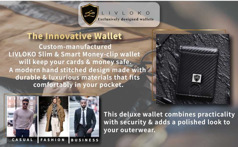 mens wallet card holder rfid wallet slim wallet leather wallet carbon wallet coin wallet